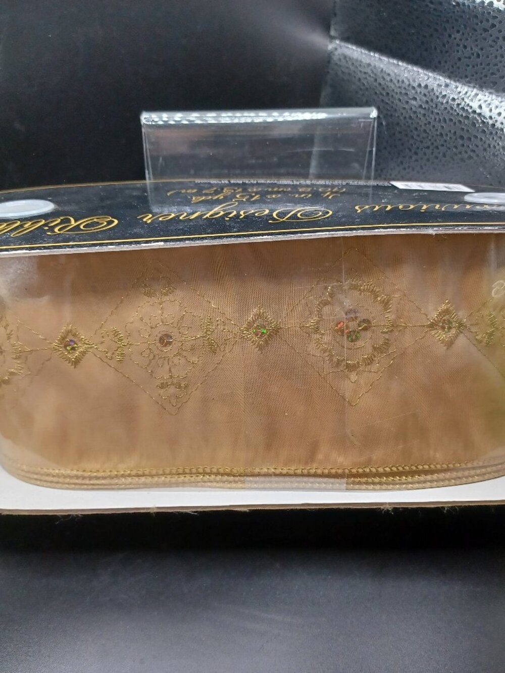 NEW Luxurious Designer Ribbon SEQUINS 15 yards by 4" (new roll)